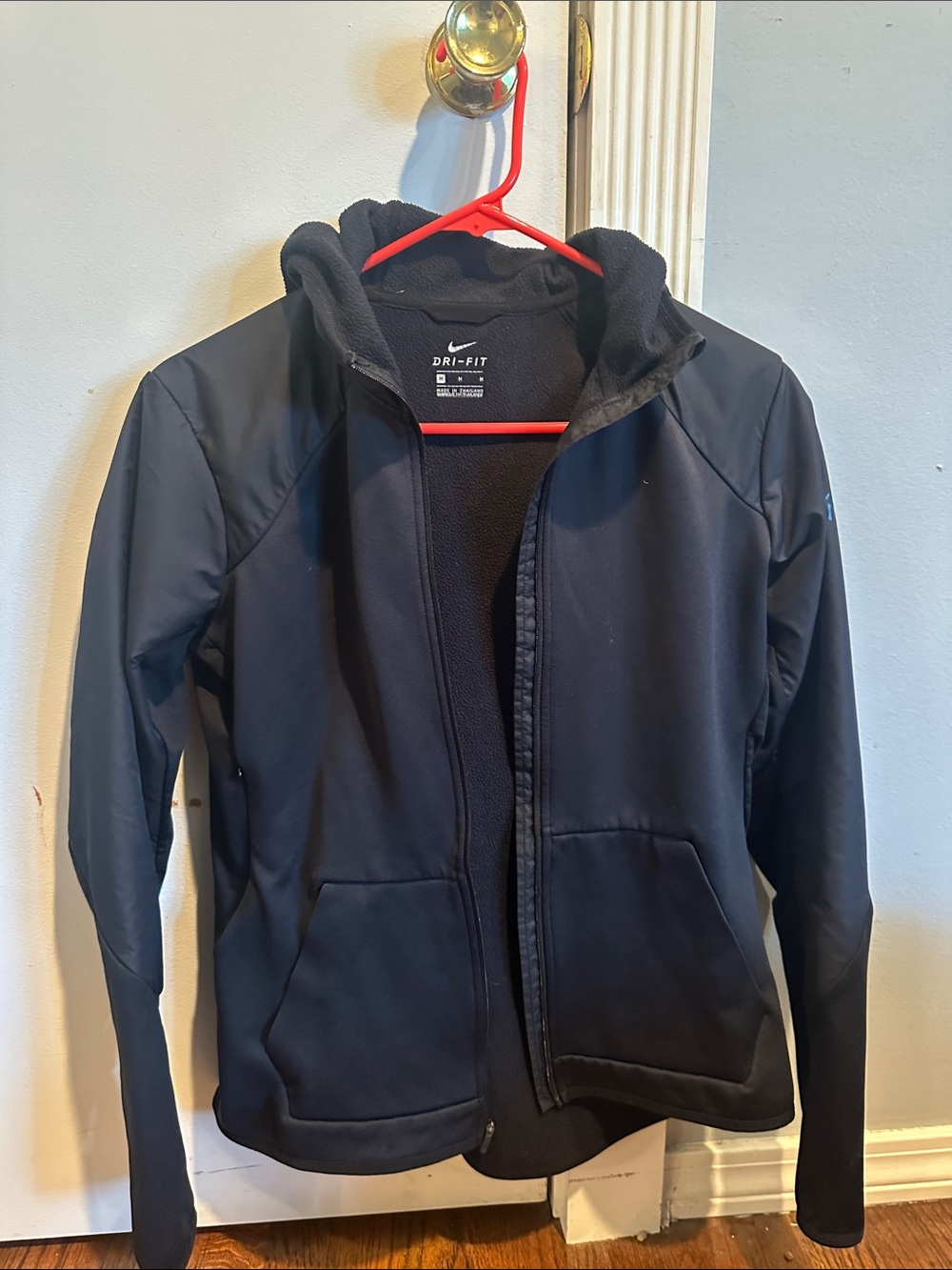 Nike Black Dri-FIT Full-Zip Hooded Performance Jacket